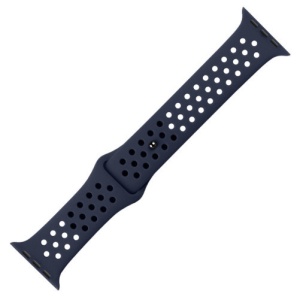 Pasek iUni kompatybilny z Apple Watch Ultra/SE/8/7/6/5/5/4/4/3/2/1, 40 mm, Silicon Sport, ciemnoniebieski - Img 2