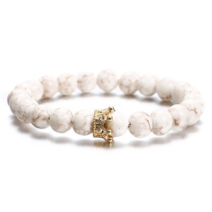 Bransoletka do jogi unisex, iUni B2 Cream, damska - Img 1