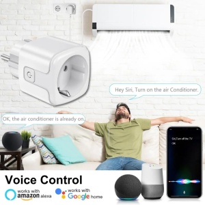Inteligentne gniazdo iUni PS1, 16A, WiFi, monitorowanie zużycia, Smart Life / Tuya APP, kompatybilne z Alexa/Google Assistant - Img 7
