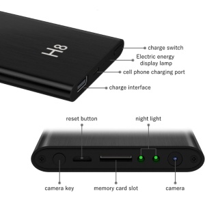 iUni H8 Mini kamera zewnętrzna z akumulatorem, Wi-Fi, 16 GB, Full HD, Night View, 5000 mAh - Img 8