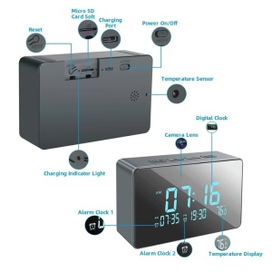 iUni IP61, Wi-Fi, 32 GB, Full HD, noktowizor, termometr wewnętrzny - Img 12