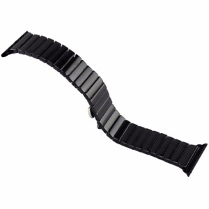 iUni iUni Pasek kompatybilny z Apple Watch Ultra/SE/8/7/6/5/5/4/4/3/2/1, 38 mm, pasek ceramiczny, czarny - Img 4