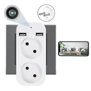 Kamera szpiegowska iUni AD1 z podwójnym adapterem, Wi-Fi, Full HD, czujnik ruchu - Img 3