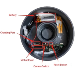 Kamera szpiegowska iUni IP48 zakamuflowana w butelce z wodą, Wi-Fi, 8GB, Full HD, podgląd na żywo w telefonie - Img 6