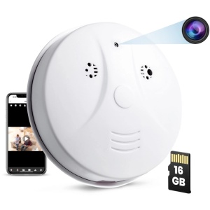 Kamera Szpiegowska ukryta w Czujce Dymu iUni D101, 16GB, Wi-Fi, Oglądanie w rozdzielczości 4K - Img 1