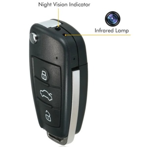 Key Auto Spy z kamerą HD iUni RMS23, noktowizor, czujnik ruchu, zdjęcia, wideo - Img 3