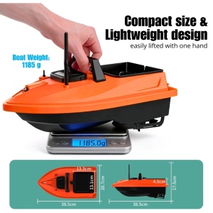 Łódka Zanętowa V805 GPS, 3500 mAh, 1,5 kg, 500 m, 15 km/h - Img 3
