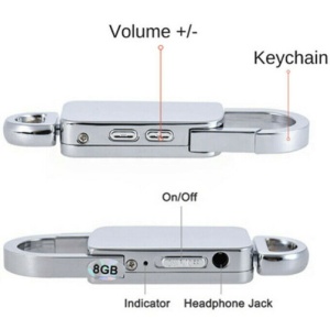 Odtwarzacz MP3 Breloc iUni BR11 Plus, 8 GB, srebrny - Img 9