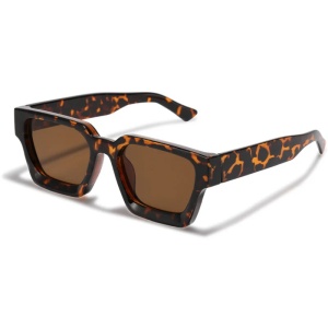 Okulary przeciwsłoneczne iUni iEye Retro Square, UV400, Animal Print - Img 6