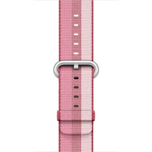 Pasek iUni kompatybilny z Apple Watch Ultra/SE/8/7/6/5/4/3/2/1, 44 mm, nylonowy, tkany pasek, jagodowy - Img 2