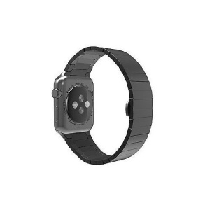 Pasek iUni kompatybilny z Apple Watch Ultra/SE/8/7/6/5/5/4/3/2/1, 38 mm, bransoleta z ogniwami, stal nierdzewna, czarny - Img 3