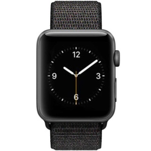 Pasek iUni kompatybilny z Apple Watch Ultra/SE/8/7/6/5/5/4/4/3/2/1, 40 mm, nylonowy, sportowy, tkany, ciemnoczarny - Img 2