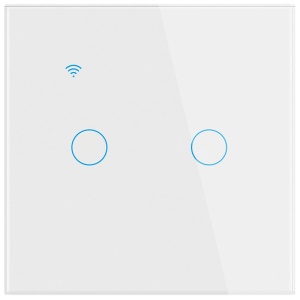 Inteligentny przełącznik dotykowy iUni 2F, Wi-Fi, zabezpieczony szkłem, LED - Img 8
