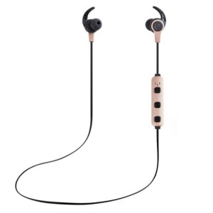 iUni CB41 Bezprzewodowy sportowy zestaw słuchawkowy Bluetooth, zestaw głośnomówiący, mikrofon, regulacja głośności, magnes, złoty - Img 1