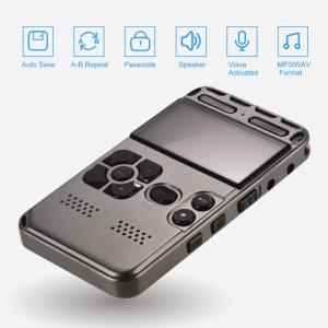 iUni V35 Mini cyfrowy dyktafon, 8 GB, aktywacja głosem, odtwarzacz MP3 - Img 3