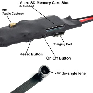 Kamery szpiegowskiej moduł iUni IP10, Wi-Fi, Full HD, Szeroki kąt, Gniazdo na Kartę microSD - Img 9