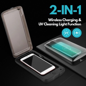 Ładowarka bezprzewodowa Fast Charge 10 W z funkcją czyszczenia UV-C iUni X17 - Img 2