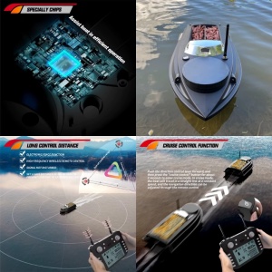 Łódka Zanętowa iUni V030, GPS, torba transportowa, 20 000 mAh, 800 m, 15 km/h - Img 12