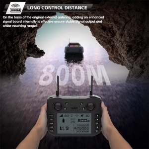 Łódka Zanętowa iUni V080, GPS, torba transportowa, 20 000 mAh, 800 m, 15 km/h - Img 3