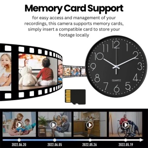 Mała kamera iUni W31, Wi-Fi, Full HD, Podgląd na żywo w telefonie, Gniazdo na Kartę microSD, czarny - Img 5