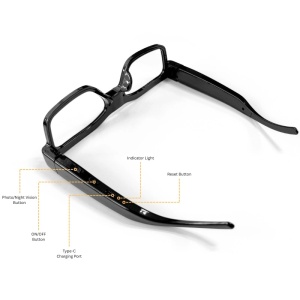 Mini kamera iUni G7 Okulary, Full HD, noktowizor, obsługa kart MicroSD - Img 12