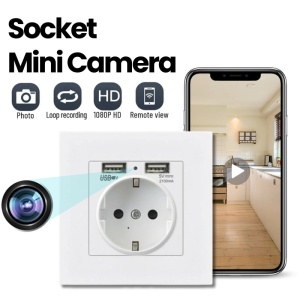 Mini uchwyt ścienny iUni PR1, Wi-Fi, Full HD, 2 porty USB-A, podgląd na żywo w telefonie, gniazdo kart MicroSD - Img 3