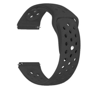 Pasek do zegarka Smartwatch Samsung Galaxy Watch 4, Watch 4 Classic, Gear S2, iUni 20 mm Silicon Sport Czarny - Img 4