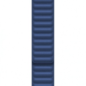 Pasek iUni kompatybilny z Apple Watch Ultra/SE/8/7/6/5/5/4/3/2/1, 40 mm, Leather Link, Midnight Blue - Img 2