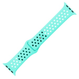 Pasek iUni kompatybilny z Apple Watch Ultra/SE/8/7/6/5/5/4/4/3/2/1, 42 mm, Silicon Sport, jasnoniebieski - Img 3