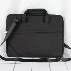 Torba na laptop 13"-14" iUni z regulowanym i odpinanym paskiem na ramię, wodoodporna, odporna na zarysowania i wstrząsy, czarna - Img 12