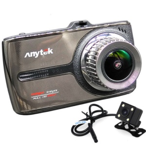iUni Dash 66G iUni Dash 66G DVR Kamera samochodowa, ekran dotykowy, 3,5-calowy wyświetlacz IPS, podwójna kamera, Full HD, WDR, 170 stopni, Anytek - Img 1