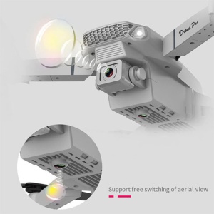 iUni E88 Pro Drone, 4K, WiFi, 2 kamery, składane ramiona, streaming na żywo, szary - Img 4