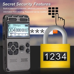iUni V35 Mini cyfrowy dyktafon, 8 GB, aktywacja głosem, odtwarzacz MP3 - Img 4