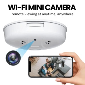 Kamera Szpiegowska ukryta w Czujce Dymu iUni D101, Wi-Fi, Oglądanie w rozdzielczości 4K, Gniazdo karty MicroSD - Img 4