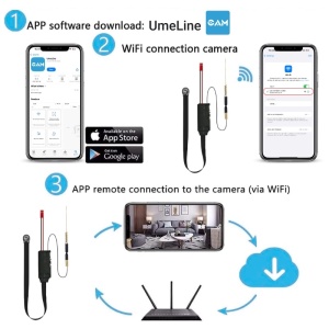 Kamery szpiegowskiej moduł iUni IP10, Wi-Fi, Full HD, Szeroki kąt, Gniazdo na Kartę microSD - Img 12