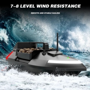 Łódka Zanętowa iUni V801, Pojemnikami, Pojemność 2kg, 500m, 12000mAh, 10km/h, Zdalne sterowanie 2.4GHz - Img 9