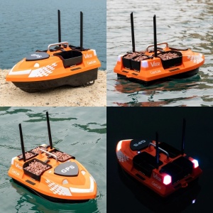 Łódka Zanętowa iUni V802 PRO, GPS, 2 Akumulatory 12000mAh, 4 Pojemnikami, Pojemność 3kg, 500m, 15km/h, Zdalne sterowanie 2.4GHz - Img 11