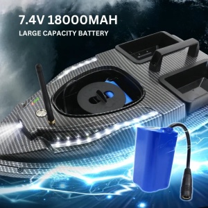 Łódka Zanętowa iUni V900, GPS, 2 Pojemnikami, Pojemność 1.5 kg, 500m, 18000mAh, 6km/h, Zdalne sterowanie 2.4GHz - Img 5