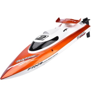 Łódź zdalnie sterowana iUni FT009 Top Speed Racing Flipped Flipped Boat, pomarańczowy - Img 1