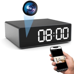 Mini Camera Ceas Birou iUni IP33, Full HD, 150°, Vedere Nocturna, Vizualizare Live pe telefon - Img 1
