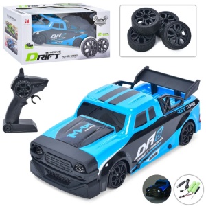Samochód zdalnie sterowany iUni C053, skala 1:18, 2,4 GHz, 25 km/h, 4WD, szybki samochód do driftu i wyścigów, niebieski - Img 10