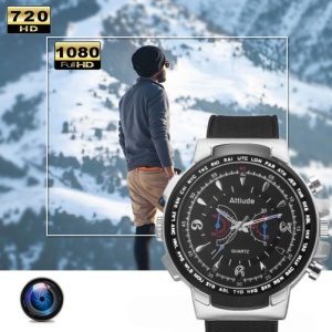 Zegarek szpiegowski iUni WP40 z kamerą Full HD iUni WP40, noktowizor, zdjęcia, wideo, rejestrator wideo, 32 GB, srebrny - Img 2