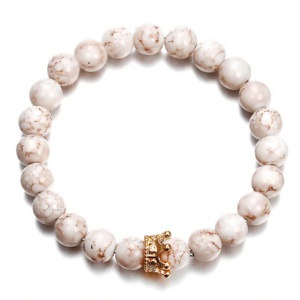 Bransoletka do jogi unisex, iUni B2 Cream, damska - Img 3