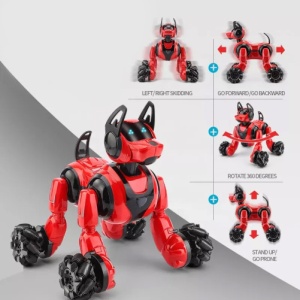 iUni 800A Inteligentny robot sterowany gestami i pilotem, obrót 360°, czerwony - Img 8