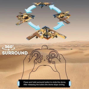 iUni E0-26 Stealth Bomber Plane, Stealth Bomber Plane, 360° Aerobatics, Gyro, Impact Resistant, LED Lights - Img 4