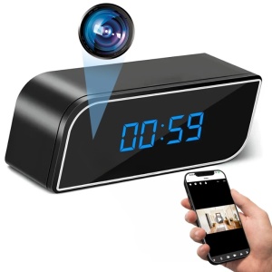 iUni IP99, Full HD, 150°, 150°, widok nocny, iUni IP99 Mini kamera biurowa z zegarem, Full HD, widok nocny, podgląd na żywo w telefonie - Img 1