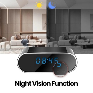 iUni iUni IP07 Mini kamera biurowa z zegarkiem, Wi-Fi, 32 GB, Full HD, 160°, tryb nocny, podgląd na żywo w telefonie - Img 4