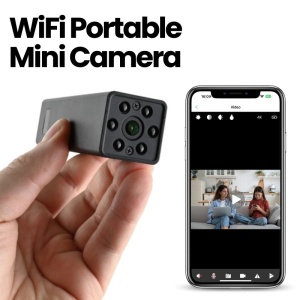 iUni W25 Mała kamera Wi-Fi, Full HD, 16GB, 3600mAh, noktowizor - Img 2