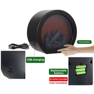 Kamera szpiegowska w mini kominku elektrycznym iUni TH-798, Wi-Fi, 16GB, Full HD - Img 4