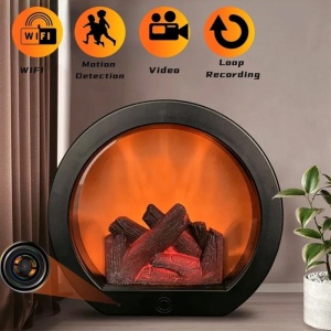 Kamera szpiegowska w mini kominku elektrycznym iUni TH-798, Wi-Fi, 32GB, Full HD - Img 7